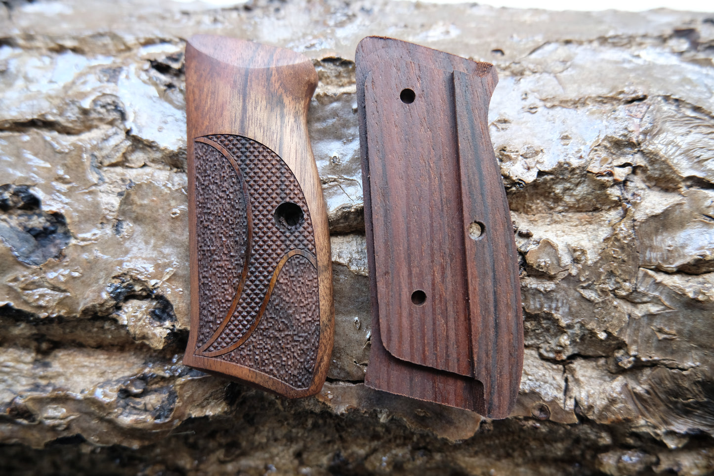 Walnut Wood Grip For Cz 75