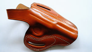 Cal38 Leather OWB Holster For Luger P08 Parabellum