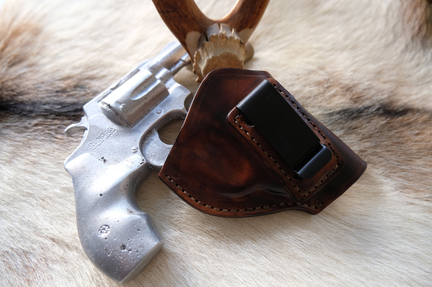 Custom Made Leather IWB Holster for Smith & Wesson J Frame 38 Special