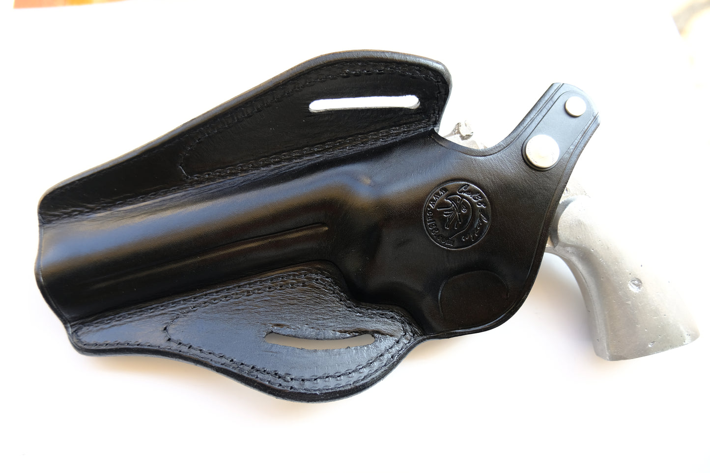 Leather Belt owb Holster for Colt Python 357 Mag 6" Barrel