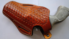 Load image into Gallery viewer, Leather Basket Weave OWB Holster for Smith and Wesson 686 357 Magnum 4 inch (R.H)