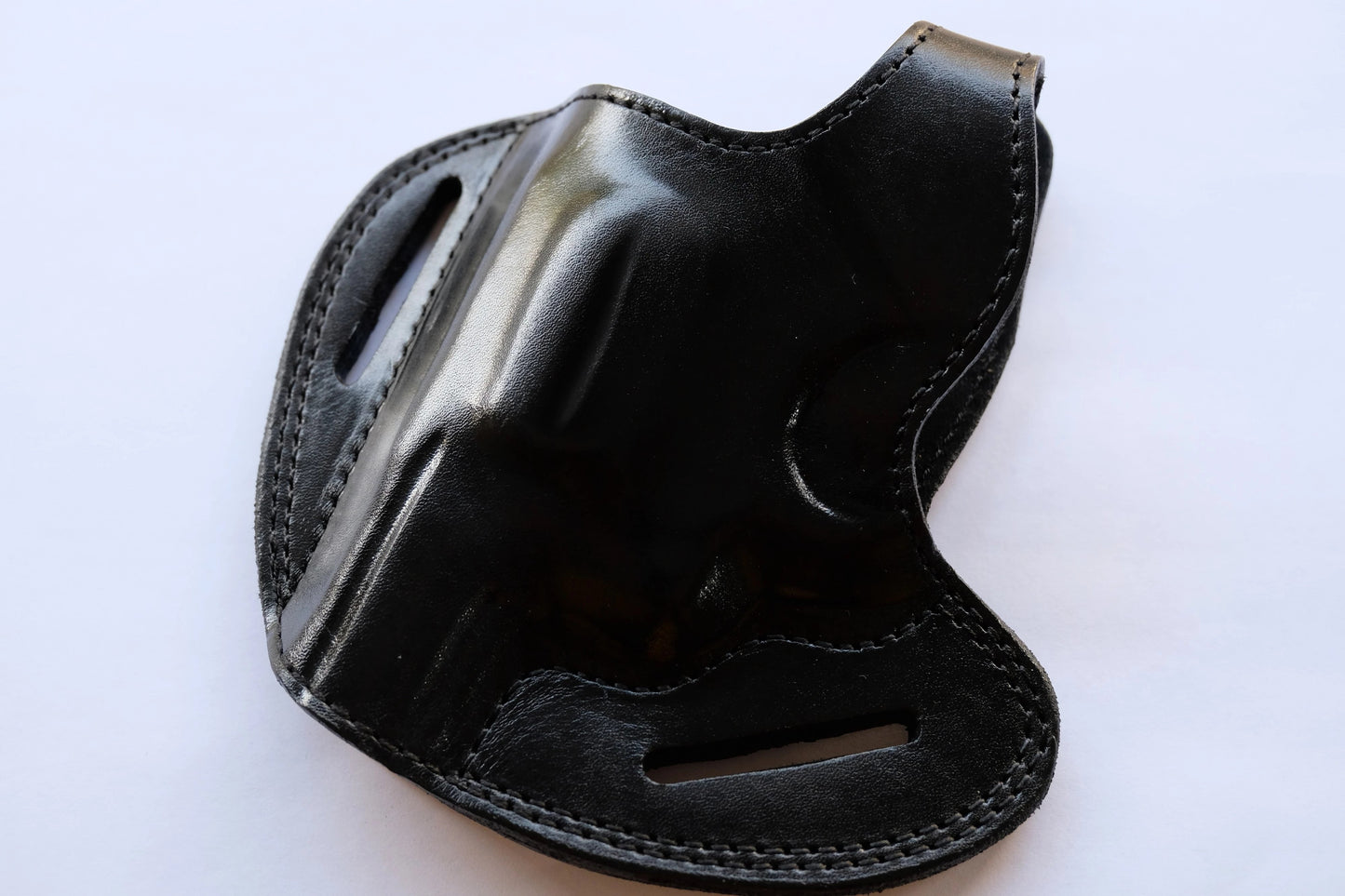 Cal38 | Leather Belt owb Holster For Smith and Wesson Model 10 Snub Nose 38 Special