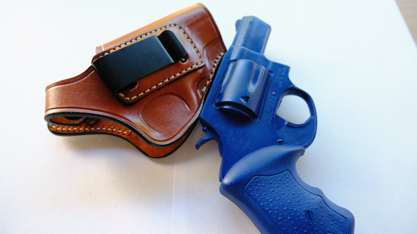 Cal38 Leather iwb Holster For Taurus Model 85 .38 Special Ultra-Lite