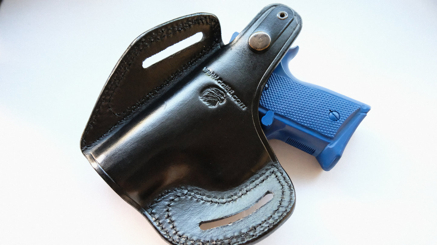 Cal38 Leather Belt OWB Holster For CZ 2075 Rami