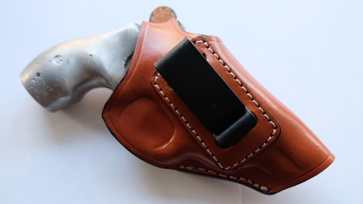 Leather IWB Holster For Smith and Wesson J Frame With Hammer