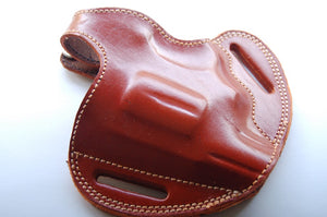 Handcrafted Leather Belt owb Holster For Taurus 605 357 Magnum Snub Nose Revolver