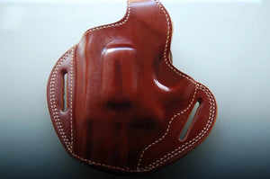 Leather Belt Owb Holster For Smith and Wesson Model 69 Combat 44 Magnum