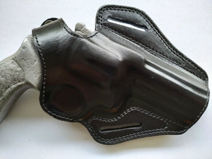  Cal38 Leather | 357 Magnum Revolver 4 inch Barrel Leather Belt OWB Holster
