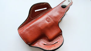 Leather Belt Holster For Springfield XD 9mm 4 inch 
