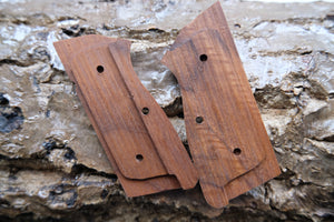 Walnut Wood Grip For Browning Hi Power