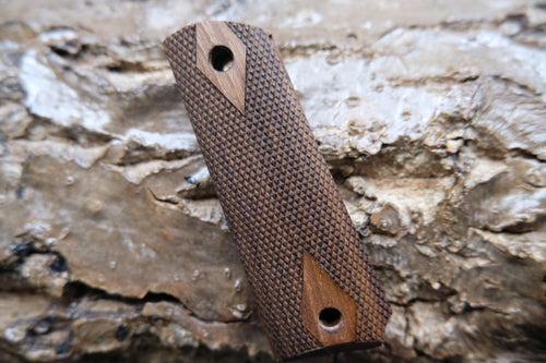 Walnut Wood Grip For Colt 1911