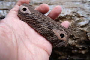Walnut Wood Grip For Colt 1911