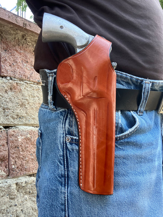 Cal38 Leather OWB Holster for Colt Python 357 Mag 6 inch