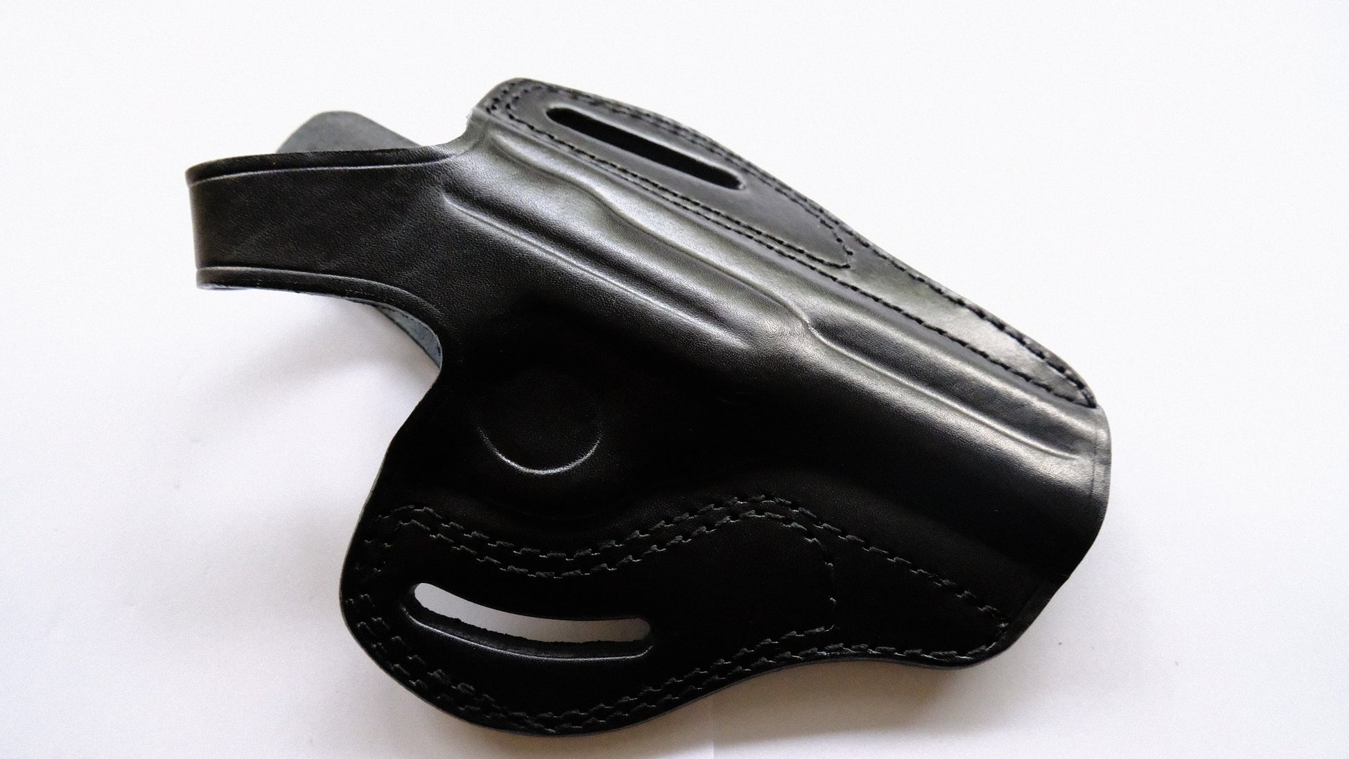 Cal38 Leather OWB Holster For Luger P08 Parabellum