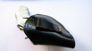 Cal38 Leather Two Position Belt Holster for Smith and Wesson 38 special Snub Nose