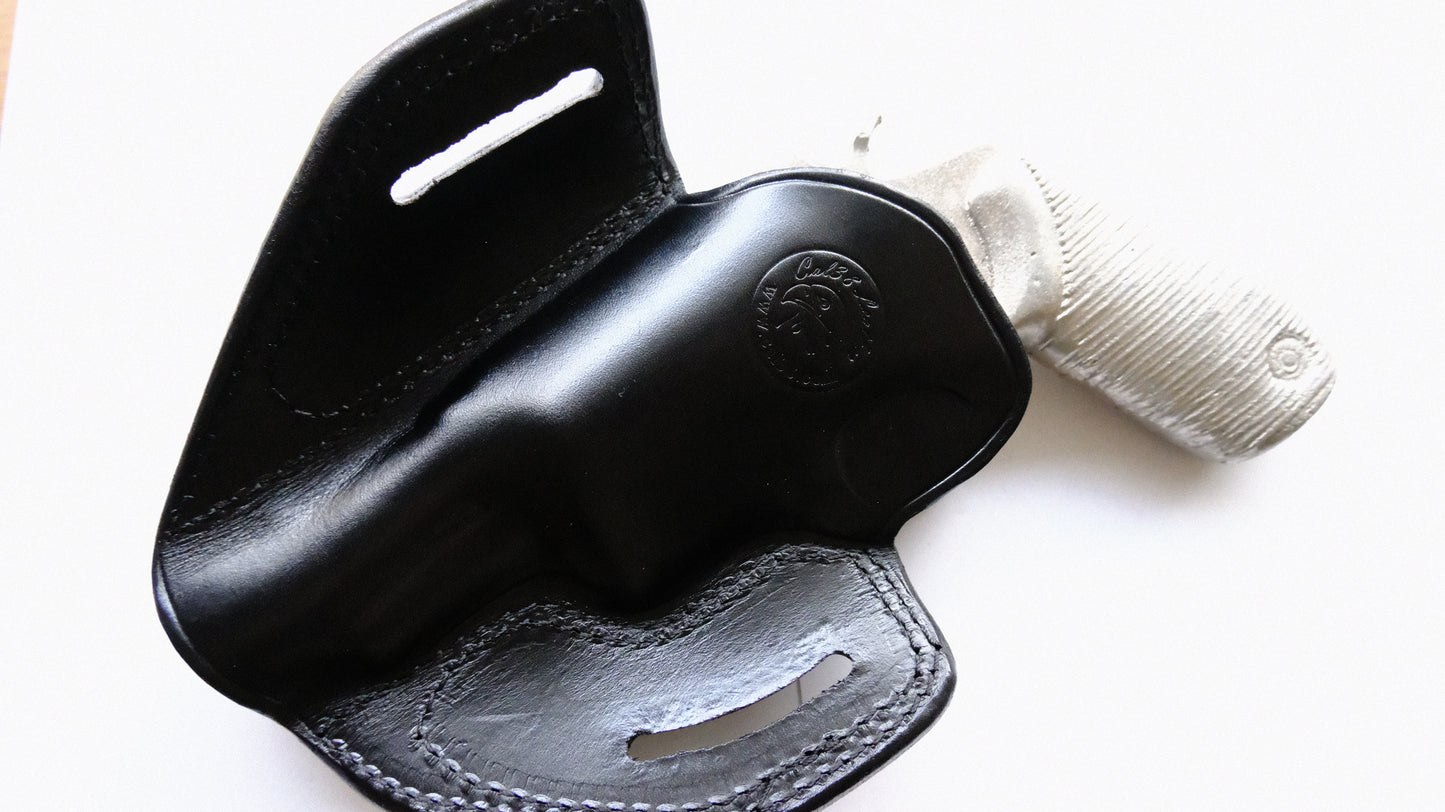 Cal38 Leather Speed Scabbard Holster For Taurus Judge Magnum 45 Colt 3 inch