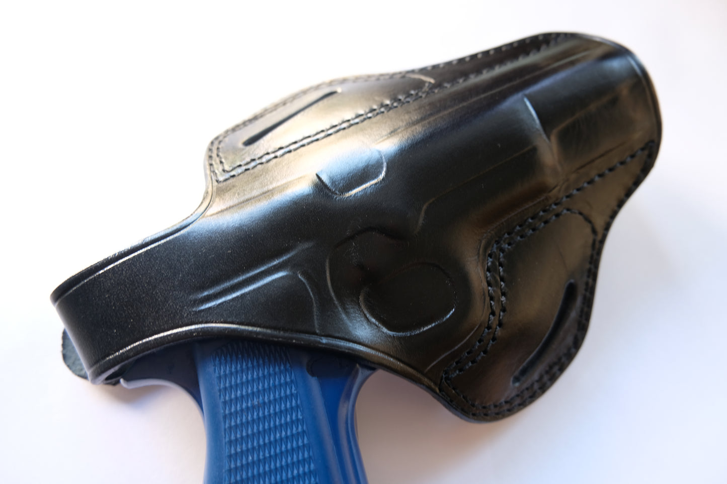 Leather OWB Pancake Holster for Browning Hi-Power (R.H) Black Tan