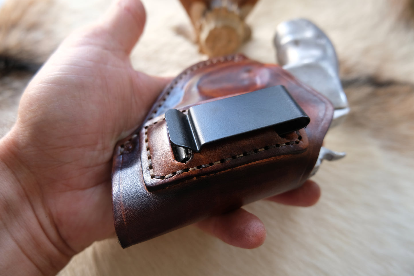 Custom Made Leather IWB Holster for Smith & Wesson J Frame 38 Special