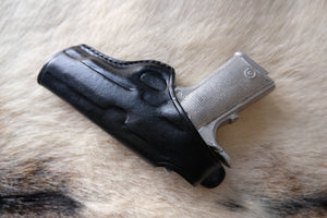 Leather Thumb Break owb Holster for Browning 1911 380 Black Label