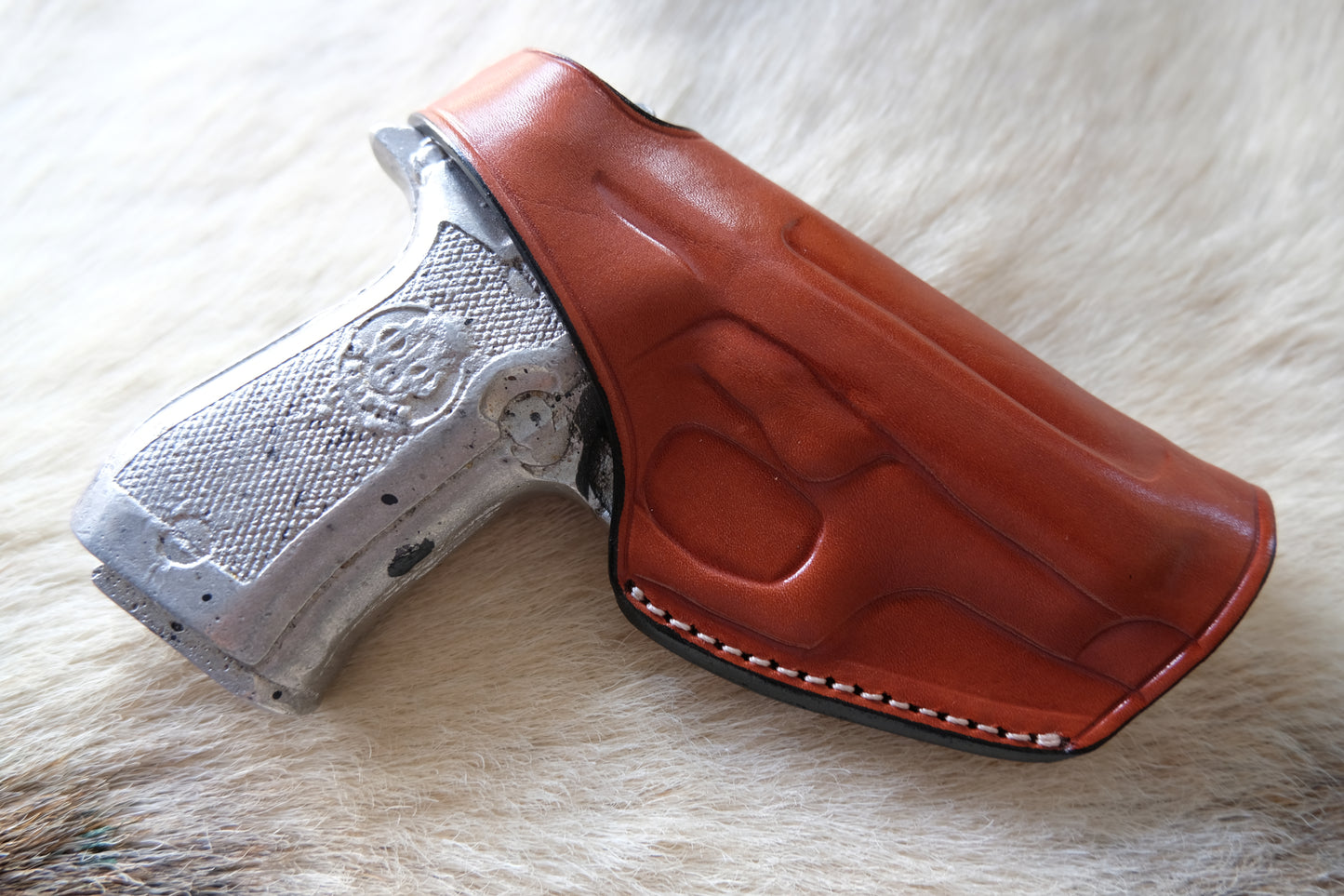 Leather OWB Thumb Break Holster for Model 84FS,85