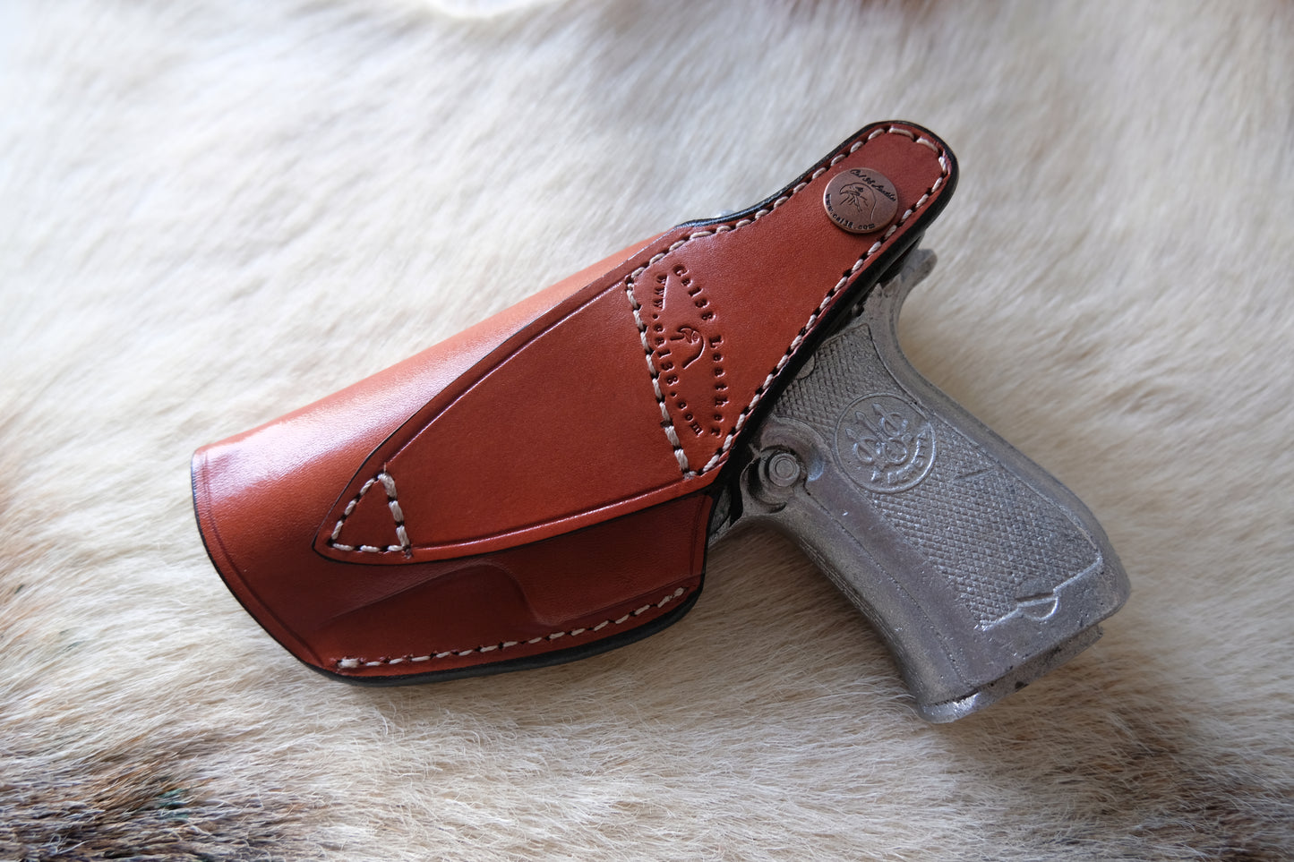 Leather OWB Thumb Break Holster for Model 84FS,85