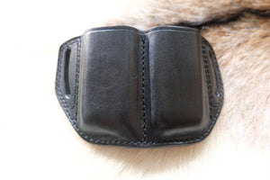 Leather Double Magazine Pouch for Desert Eagle