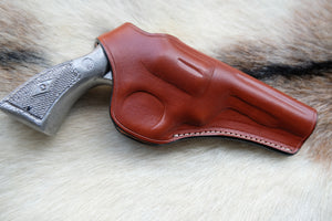 Leather OWB Holster For Smith and Wesson K Frame 38 special 4 inch