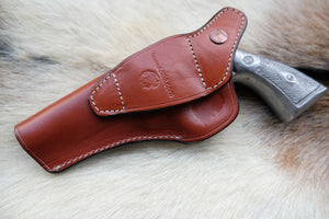 Leather OWB Holster For Smith and Wesson K Frame 38 special 4 inch