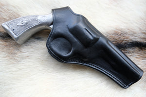 Leather OWB Holster For Smith and Wesson K Frame 38 special 4 inch