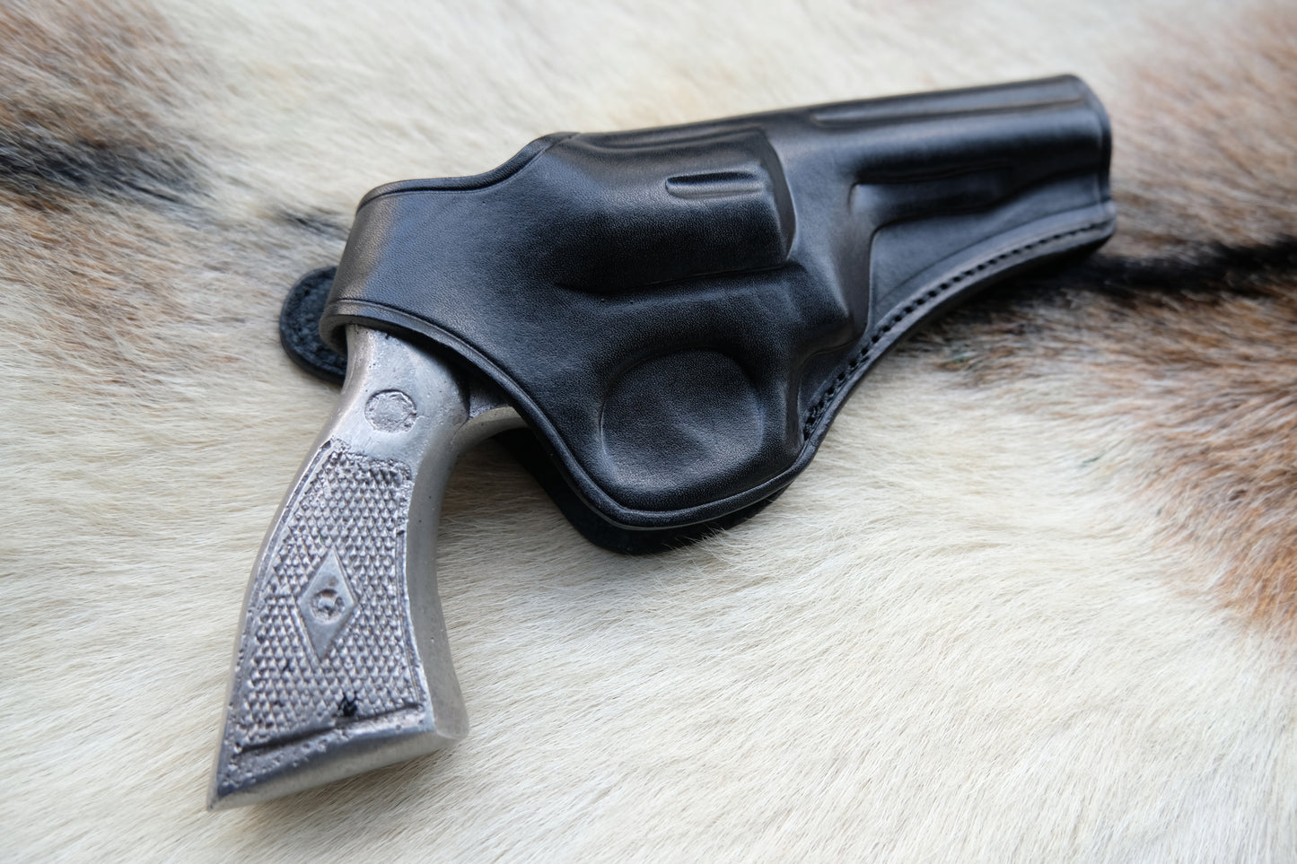 Leather OWB Holster For Smith and Wesson K Frame 38 special 4 inch