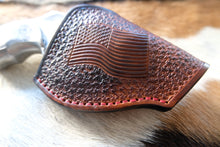 Load image into Gallery viewer, Premium Handcrafted American Flag Leather Holster for Taurus 856 2 inch