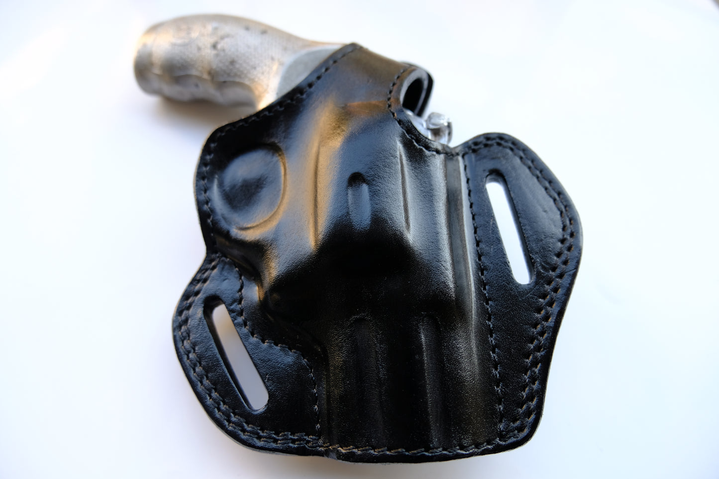 Handcrafted Leather Belt owb Holster for Smith and Wesson 686 Plus Barrel 2.5