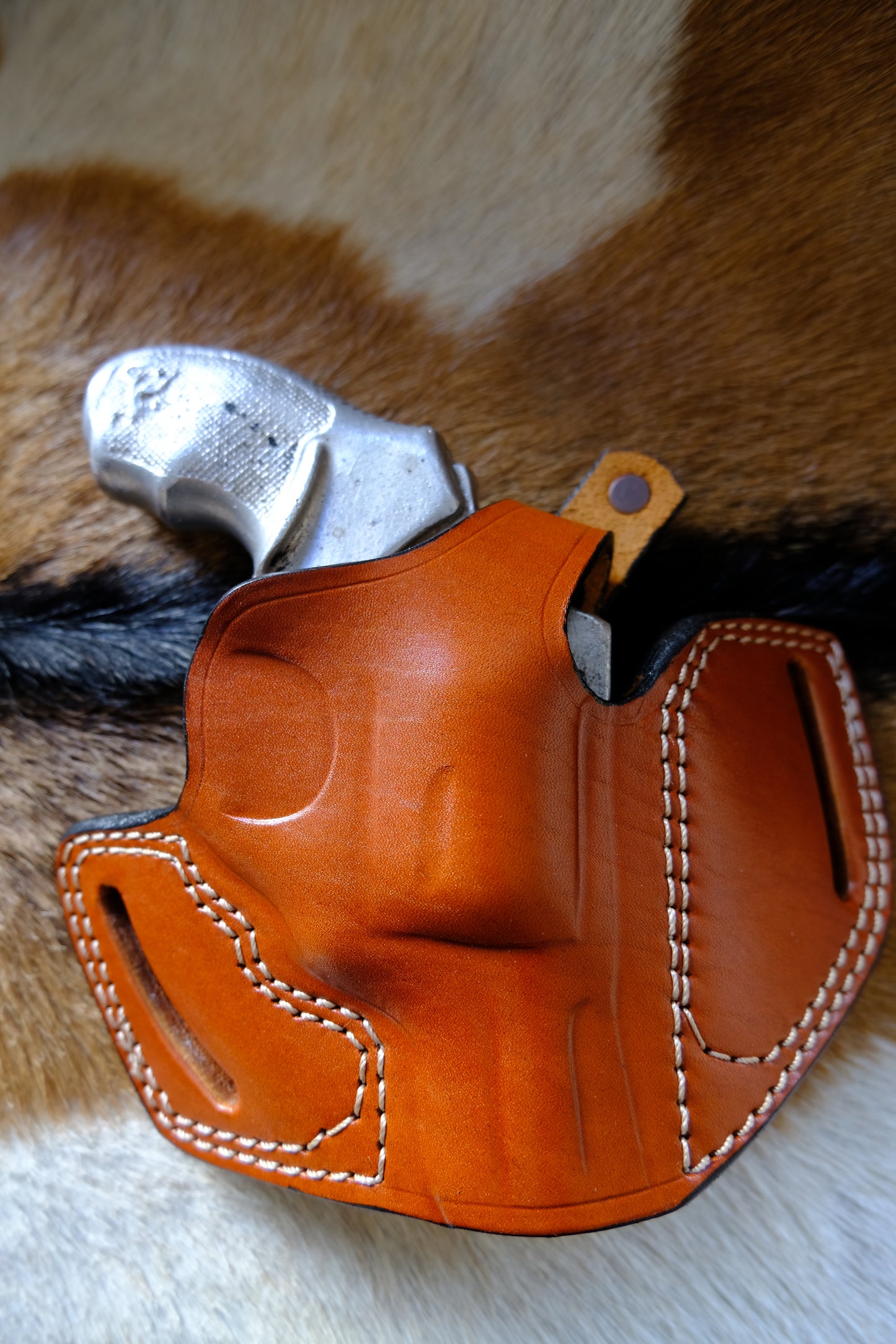 Handcrafted Leather Pancake Holster for Taurus 856-Brown