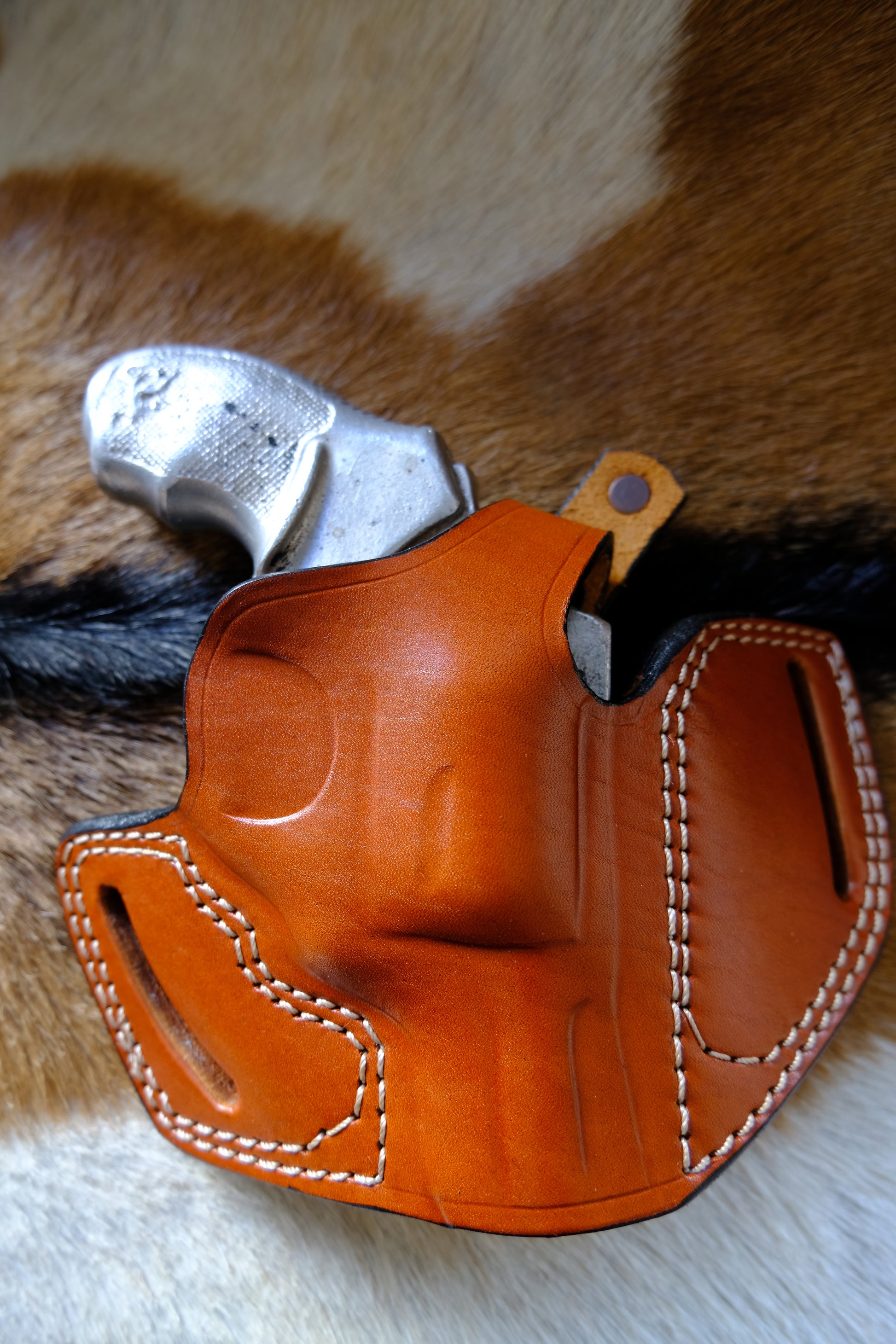Handcrafted Leather Pancake Holster for Taurus 856-Brown