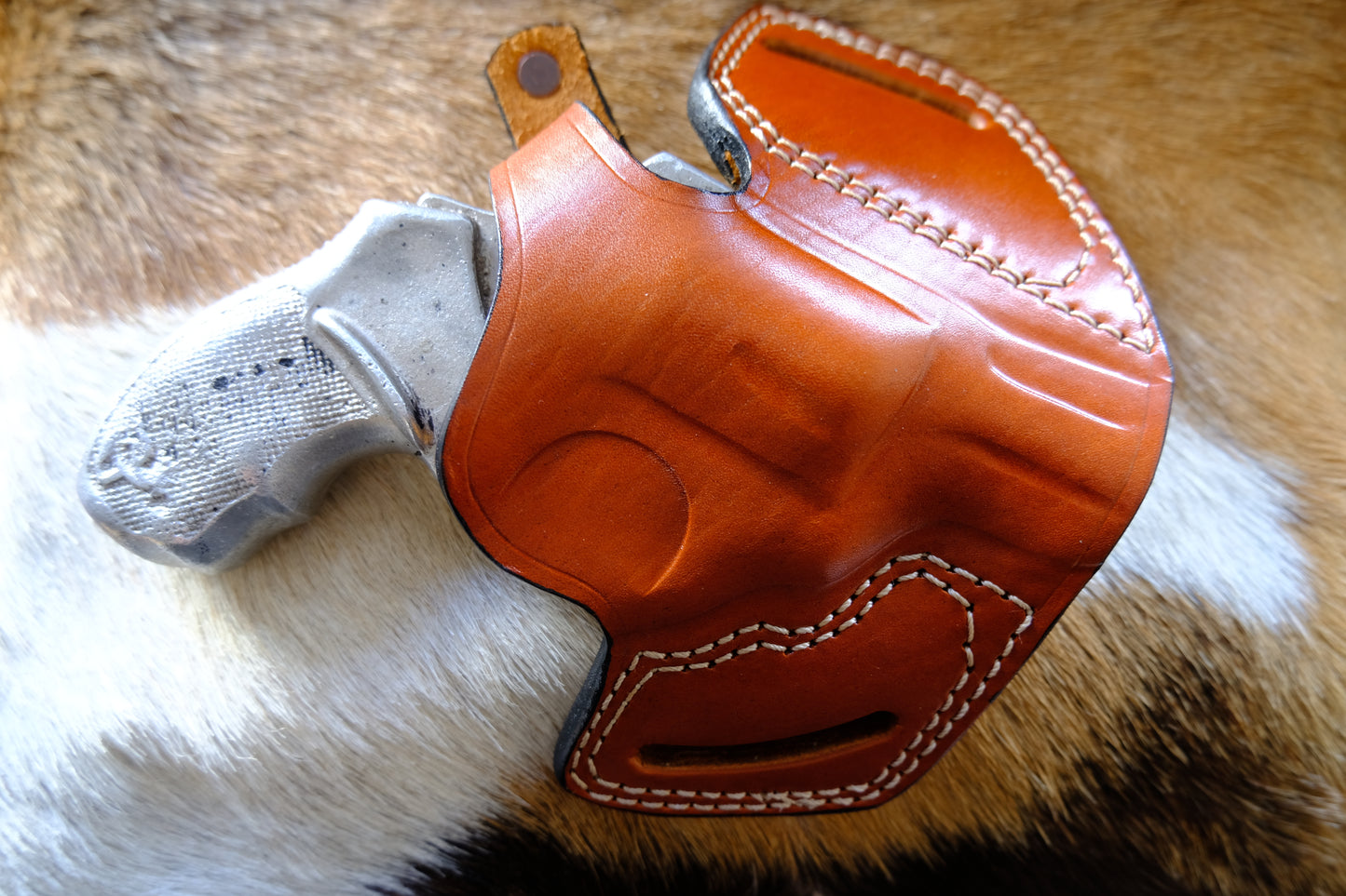 Handcrafted Leather Pancake Holster for Taurus 856-Brown