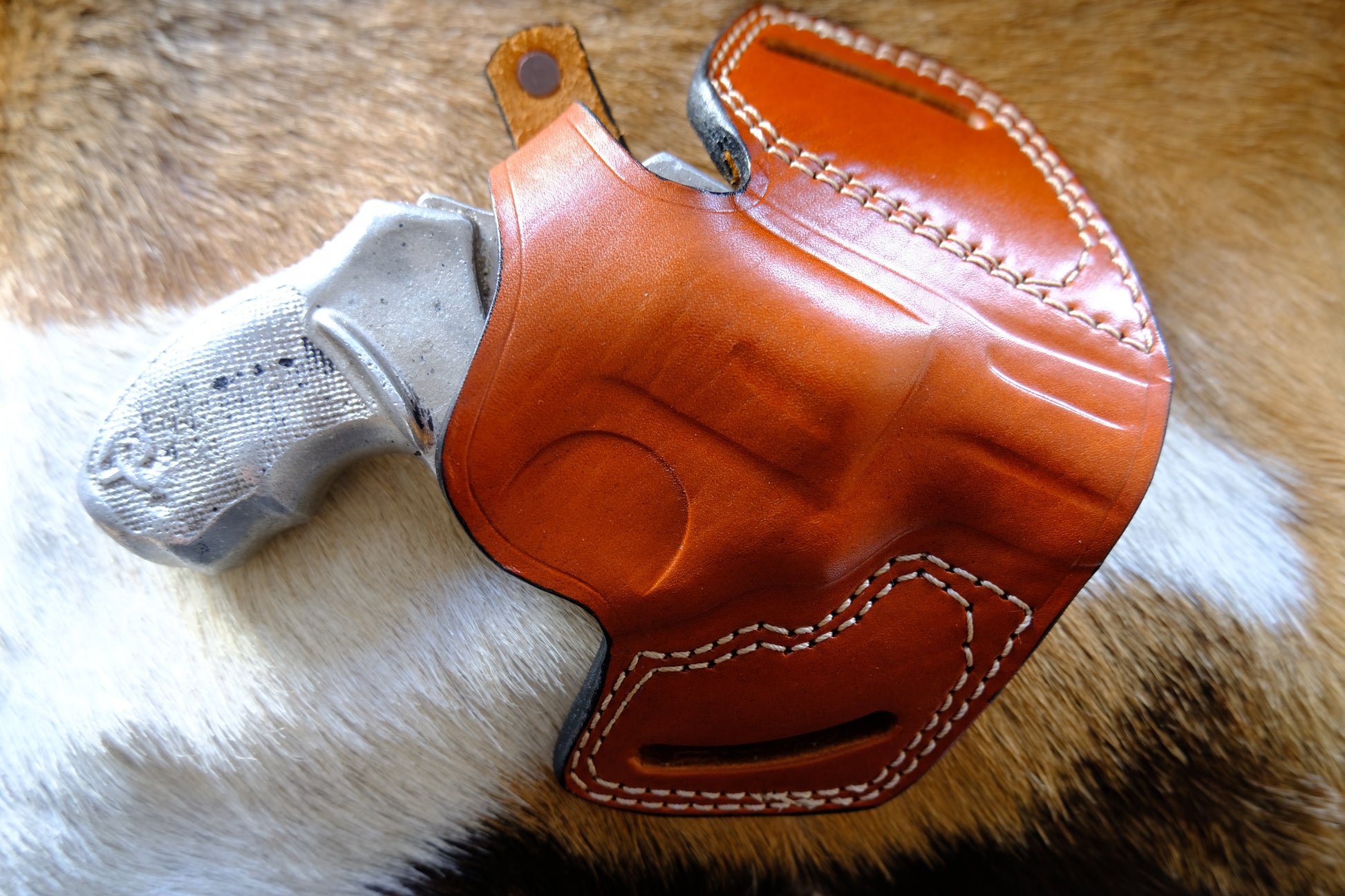 Handcrafted Leather Pancake Holster for Taurus 856-Brown