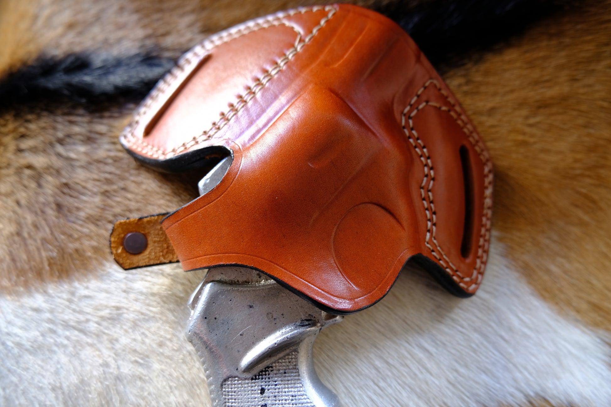 Handcrafted Leather Pancake Holster for Taurus 856-Brown