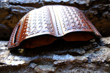 Load image into Gallery viewer, Premium Handcrafted Leather Basketweave Dual Magazine Pouch for Desert Eagle | OWB Mag Holder