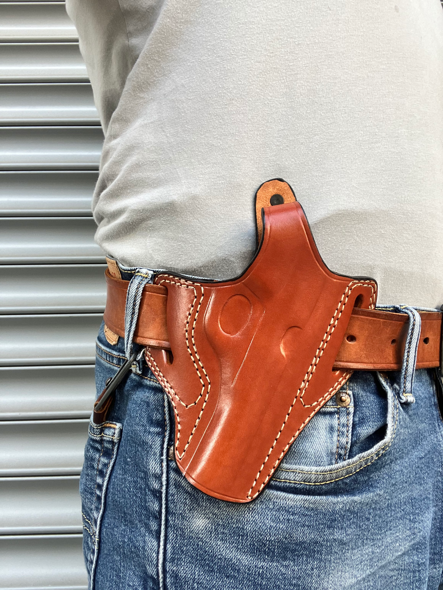 Leather OWB Holster For FN Browning 1922