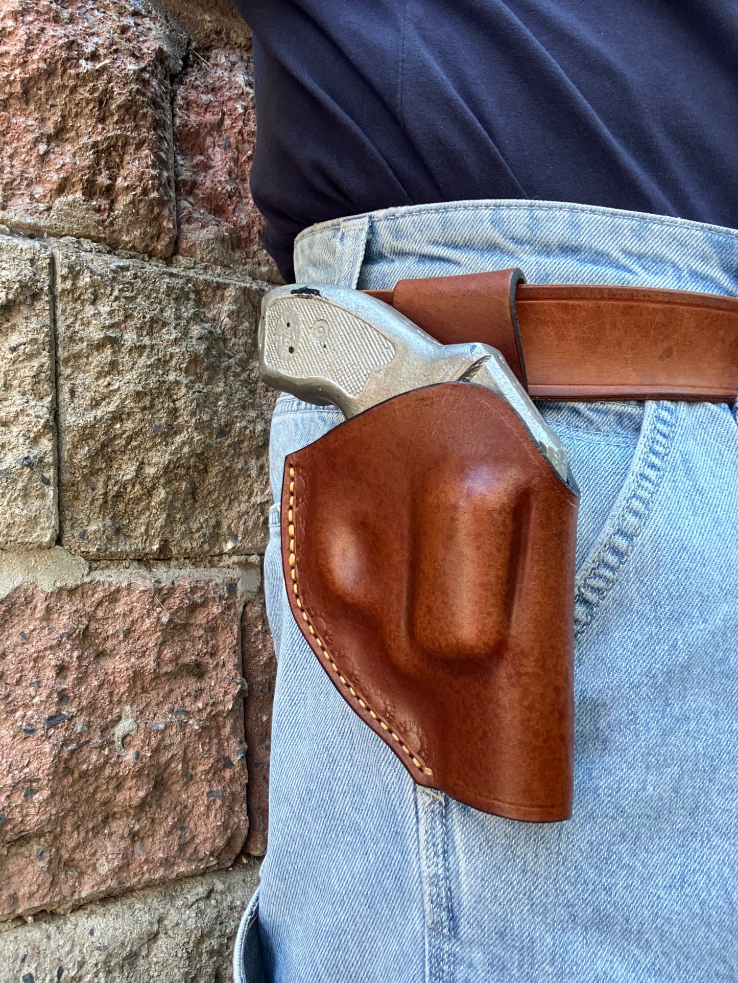 Hand-Stitched Leather OWB Holster for Kimber K6s