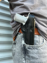 Load image into Gallery viewer, Leather Thumb Break owb Holster for Browning 1911 380 Black Label