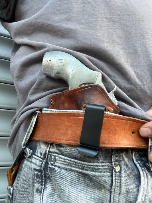 Custom Made Leather IWB Holster for Smith & Wesson J Frame 38 Special