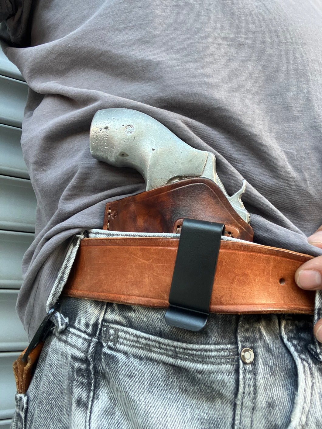 Custom Made Leather IWB Holster for Smith & Wesson J Frame 38 Special