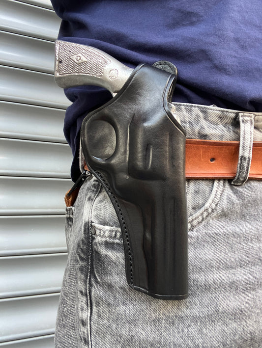 Leather OWB Holster For Smith and Wesson K Frame 38 special 4 inch
