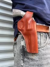 Load image into Gallery viewer, Leather OWB Holster For Smith and Wesson K Frame 38 special 4 inch