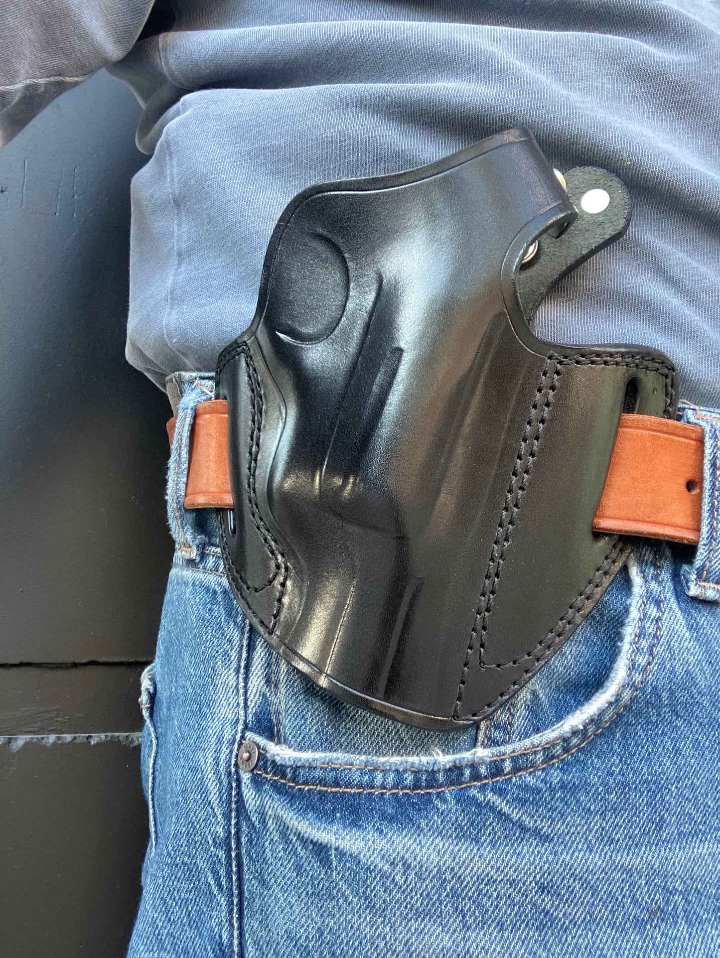 Leather OWB Holster For Taurus Judge 45 Colt / 410 2 inch
