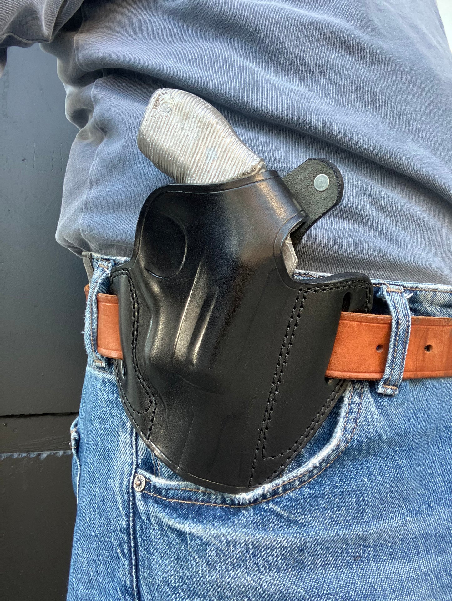 Leather OWB Holster For Taurus Judge 45 Colt / 410 2 inch