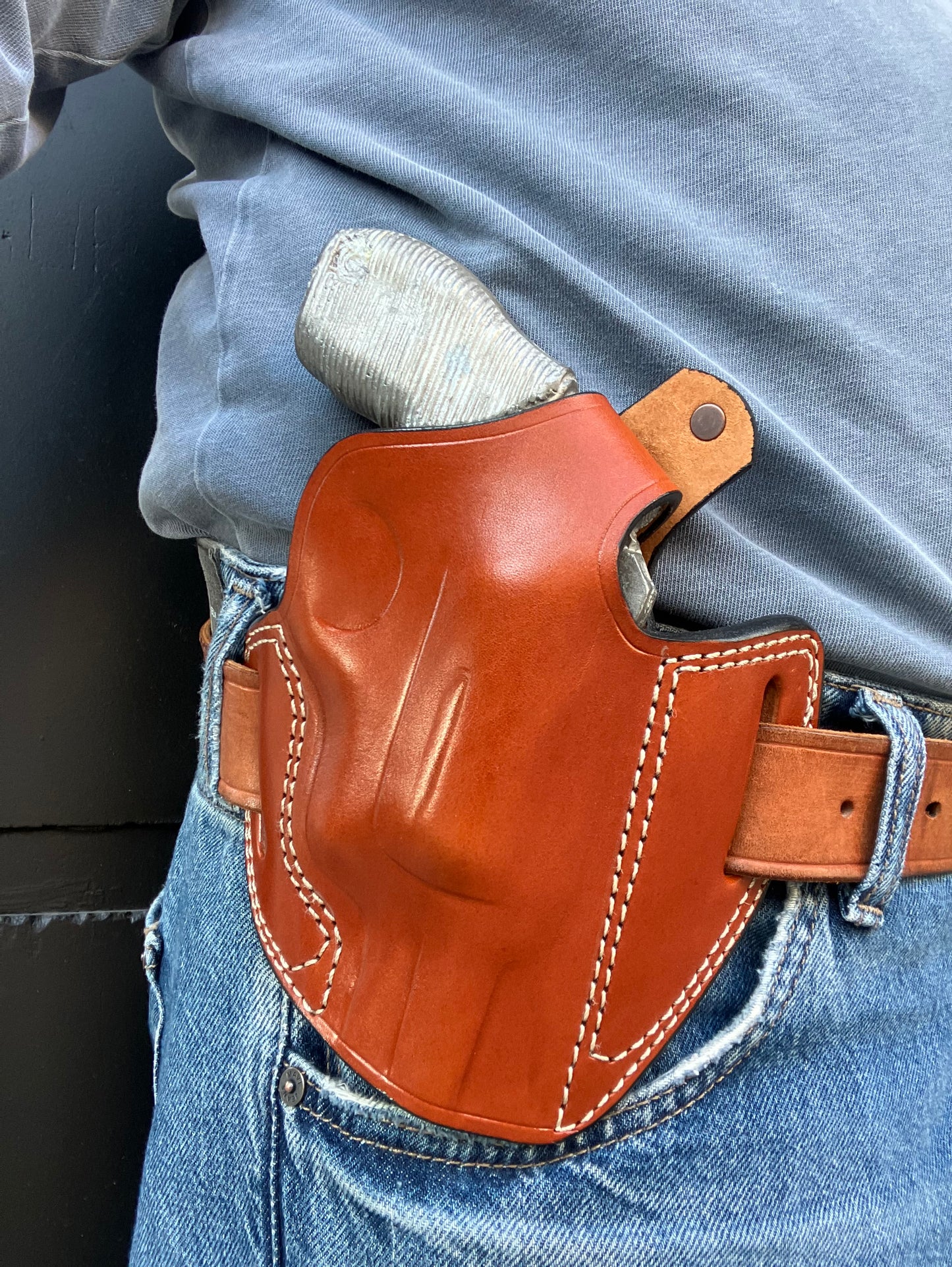Leather OWB Holster For Taurus Judge 45 Colt / 410 2 inch
