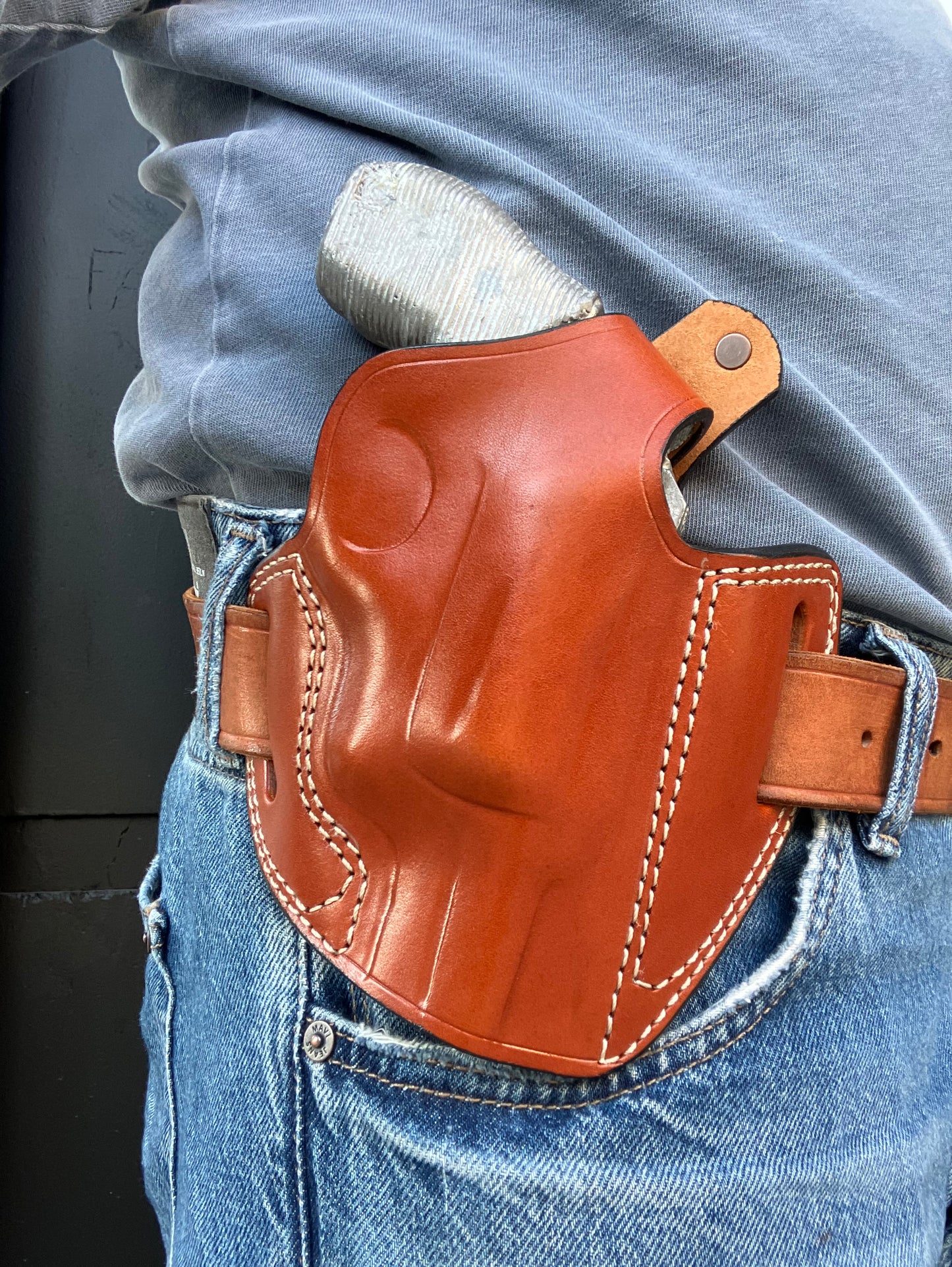 Leather OWB Holster For Taurus Judge 45 Colt / 410 2 inch