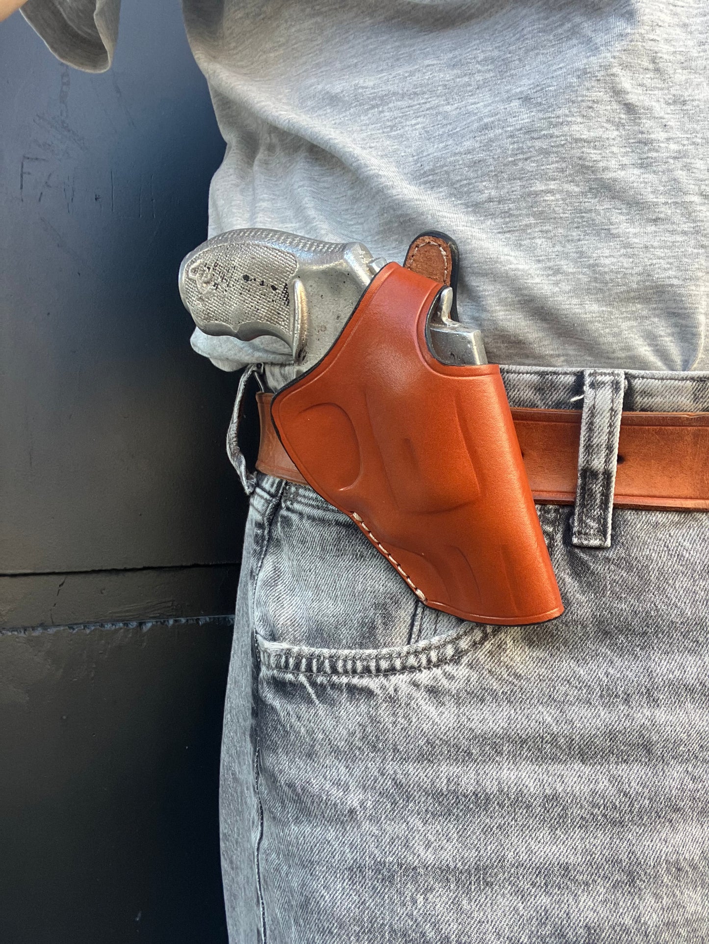 Leather Thumb Break Holster :Taurus 856 38 Special 2" inch